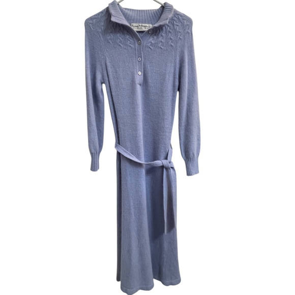 Berman International Vintage Knit Dress Lambswool & Angora Blend Size Women 7/8 - Picture 4 of 7